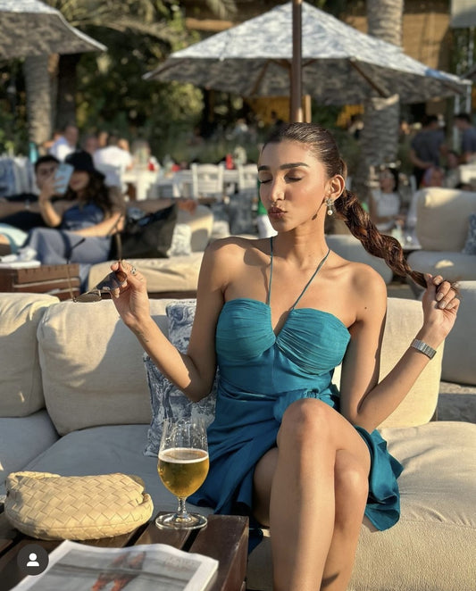 Nicole tie detail dress