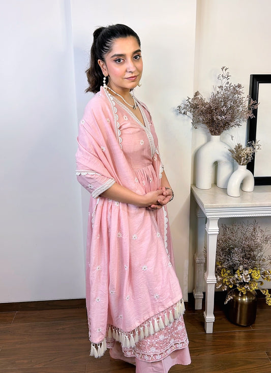 Jia Anarkali with flare pants