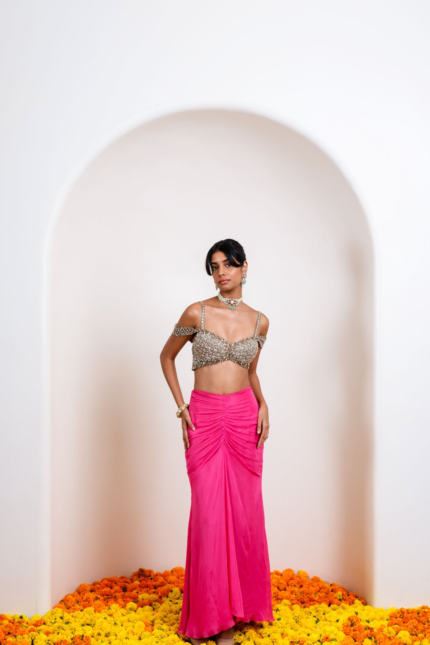 Sitara skirt top set