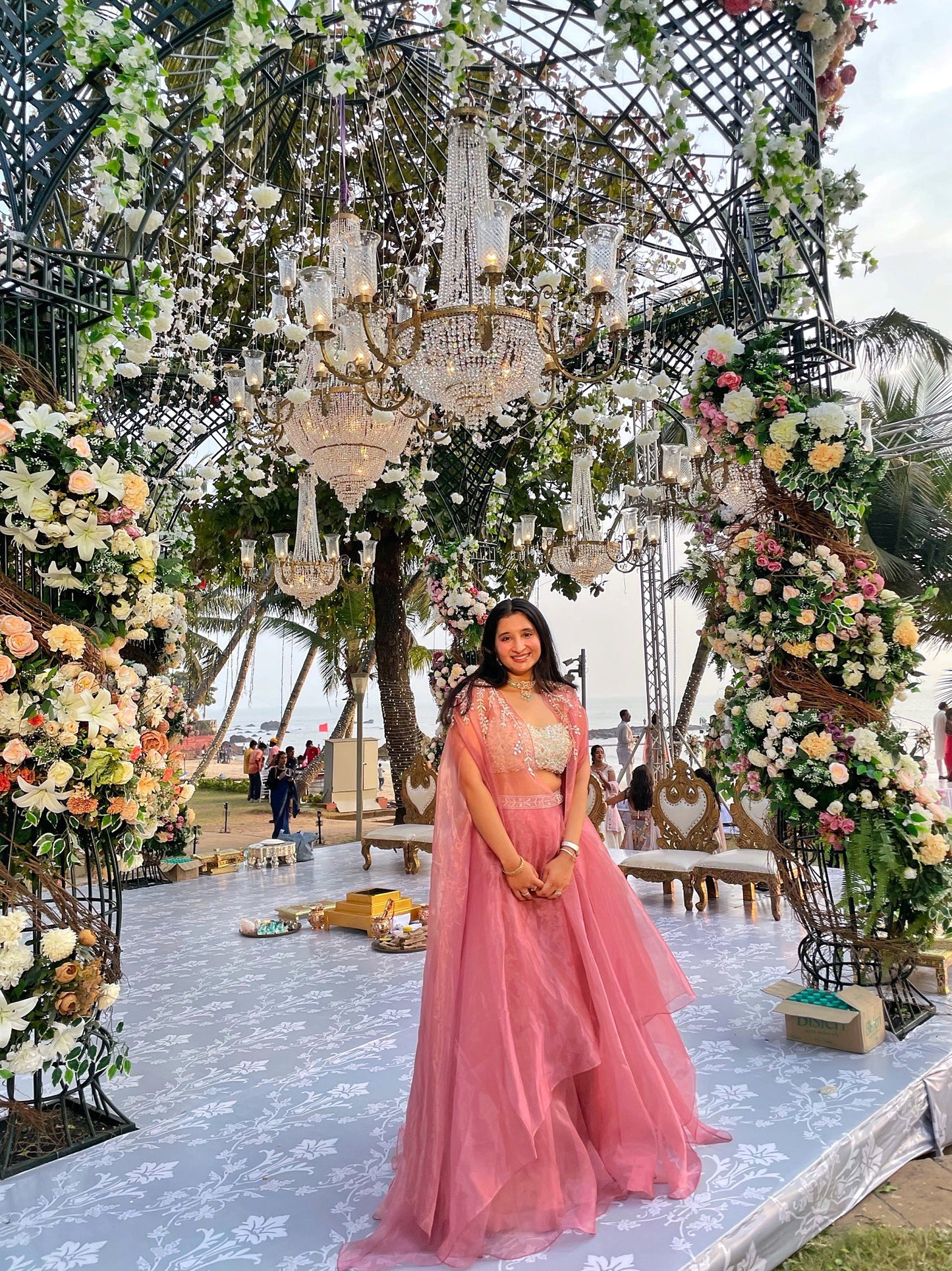 Lehenga with cape
