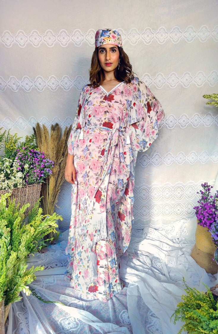 Gypsophila Kaftan with belt