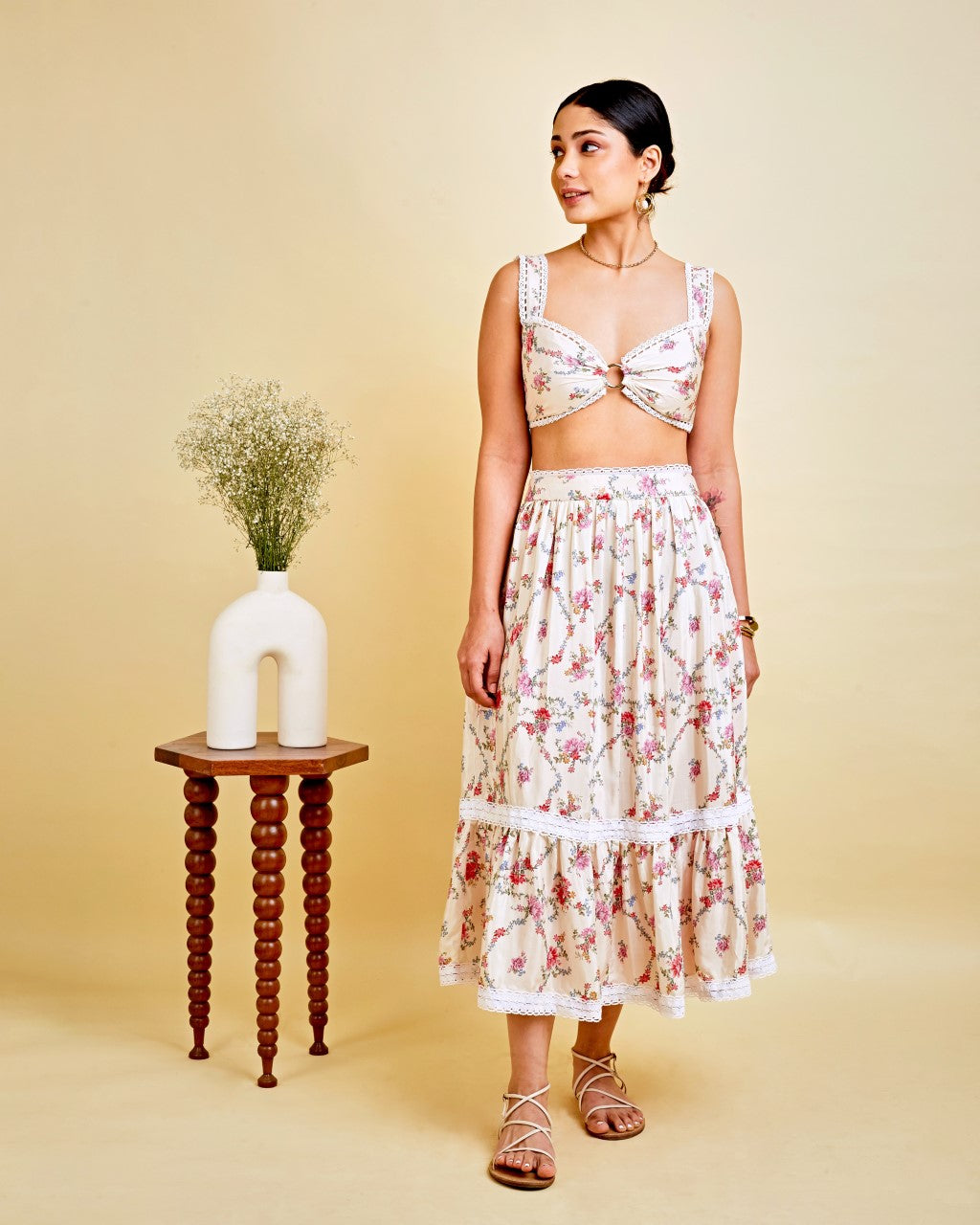 The Garden skirt top set